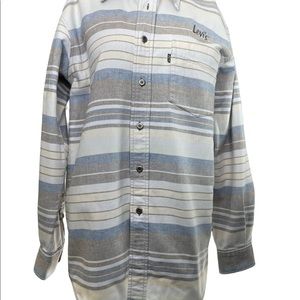 Levi’s women’s vintage cotton shirt pastel stripes size small
